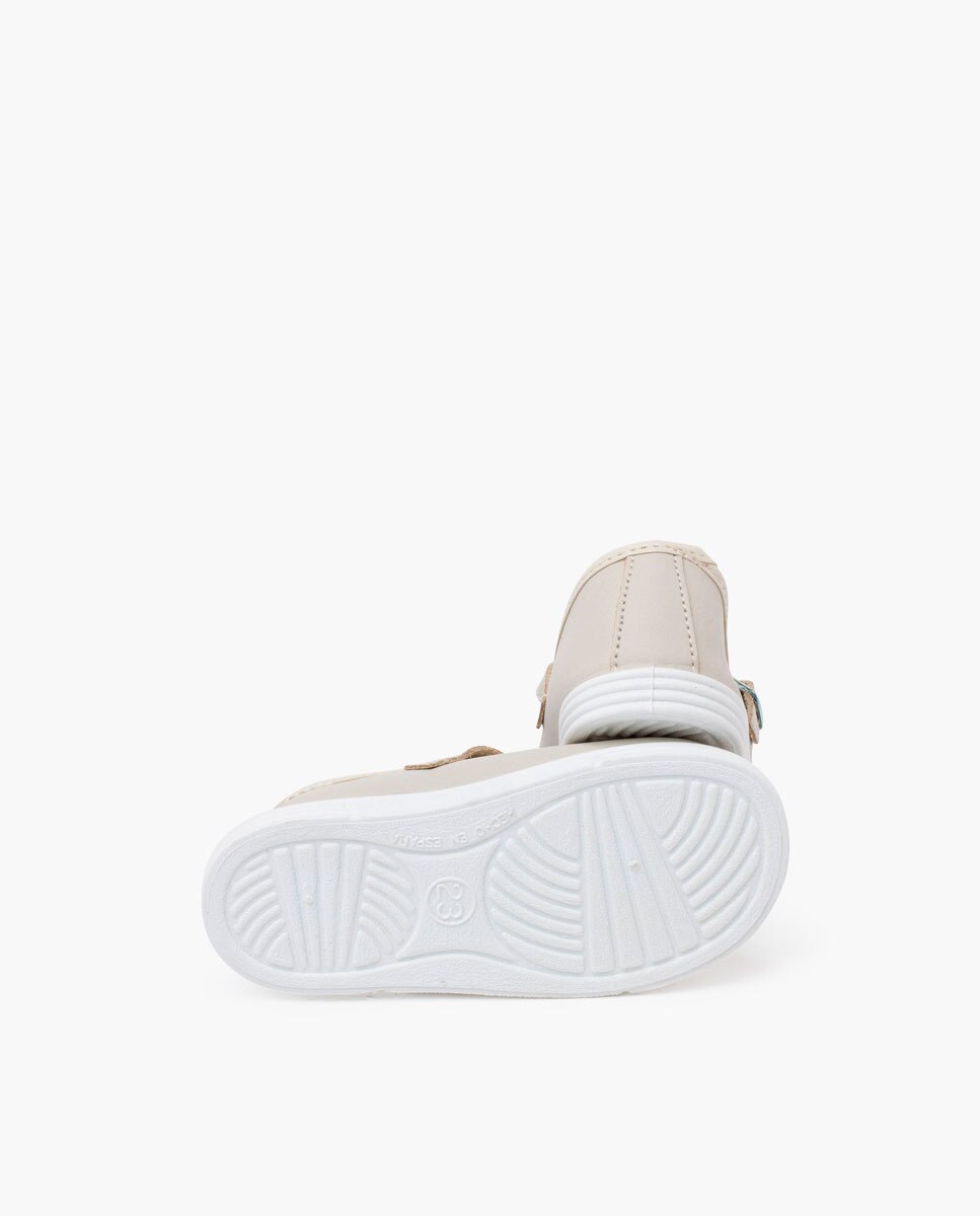 Merceditas de bebé piel lavable hebilla - Pisamonas - Beige Beige-2