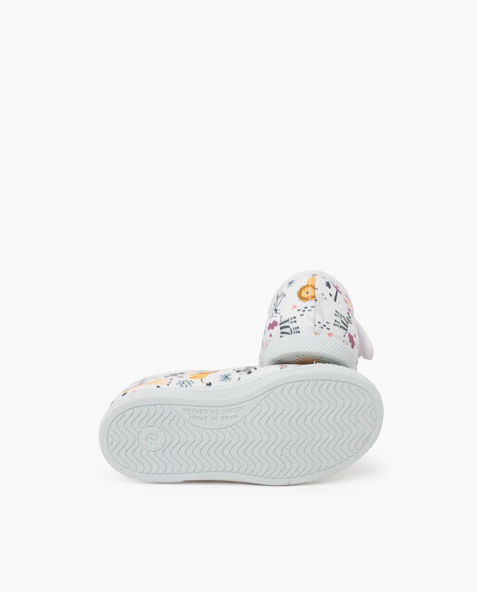 Pepitos de bebé niño estampado puntera goma cierre - Pisamonas - Blanco Blanco-2