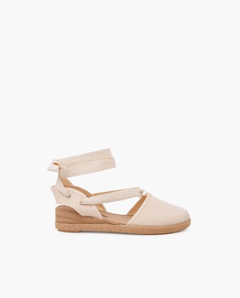 Alpargatas de ni?�a cu?�a y cintas piqu?� ?� Pisamonas ?� El Corte Ingl?�s