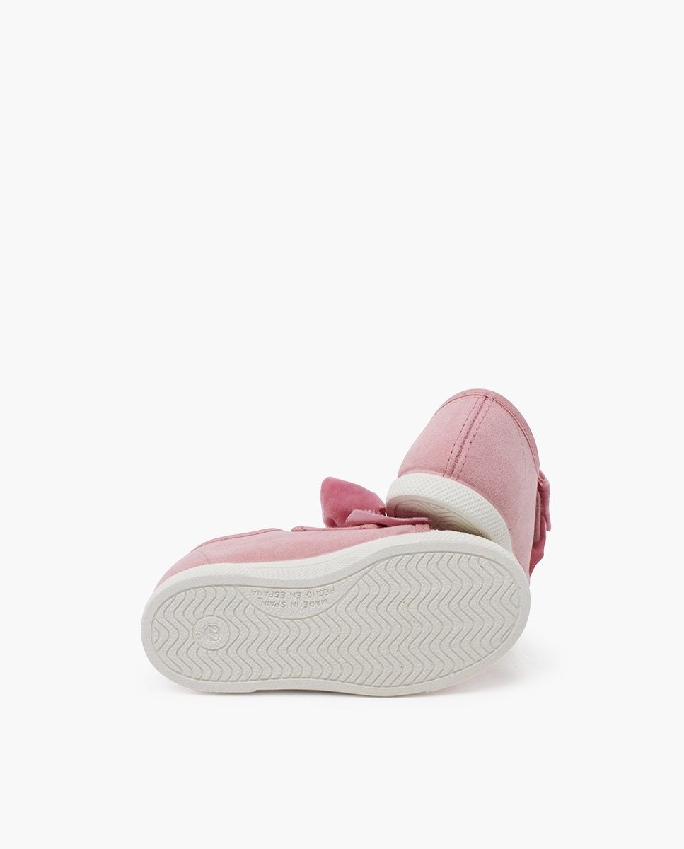 Zapatillas deportivas de bebe nina con lazo terciopelo Pisamonas El Corte Ingles