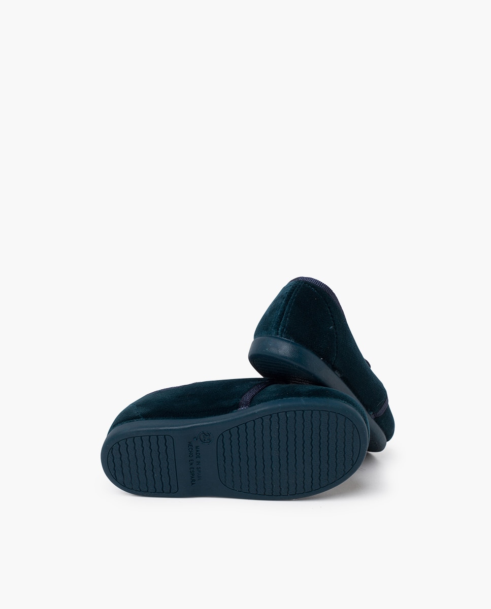 Zapatos de cordones y bluchers de bebé niña terciopelo cordon faya - Pisamonas - Azul índigo Azul índigo-2