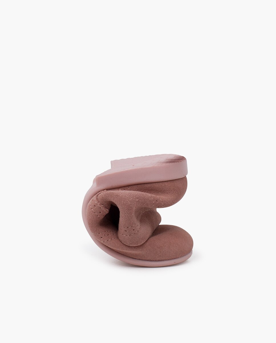 Zapatos de cordones y bluchers de bebé niña / zapatito inglés serraje - Pisamonas - Rosa claro Rosa claro-5