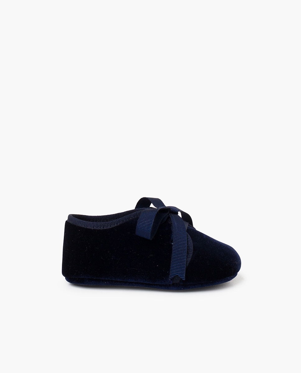 Pisamonas - Zapatos de cordones y bluchers de bebé niña blucher terciopelo lazo faya.