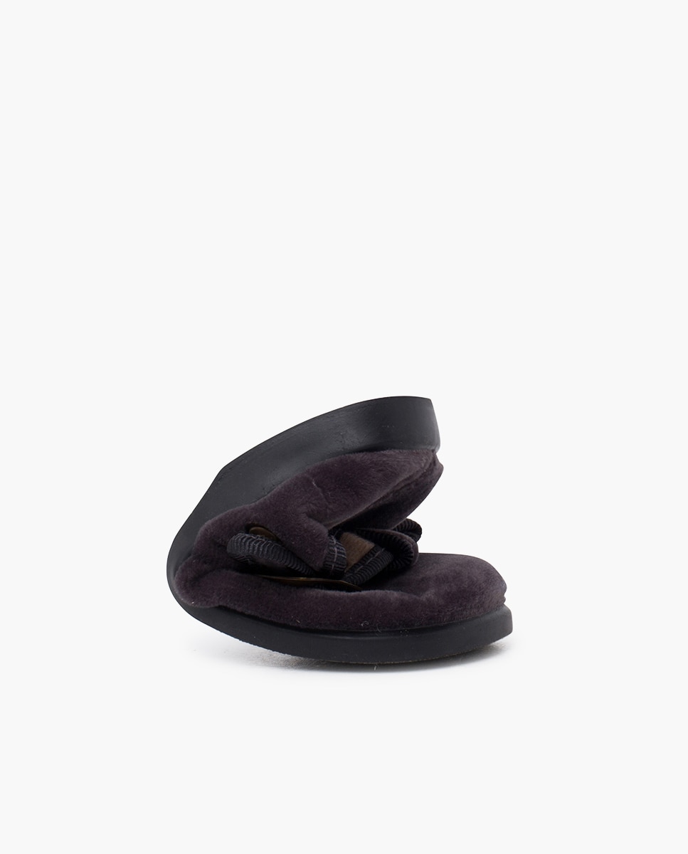 Pepitos de bebé terciopelo hebilla - Pisamonas - Gris oscuro Gris oscuro-5