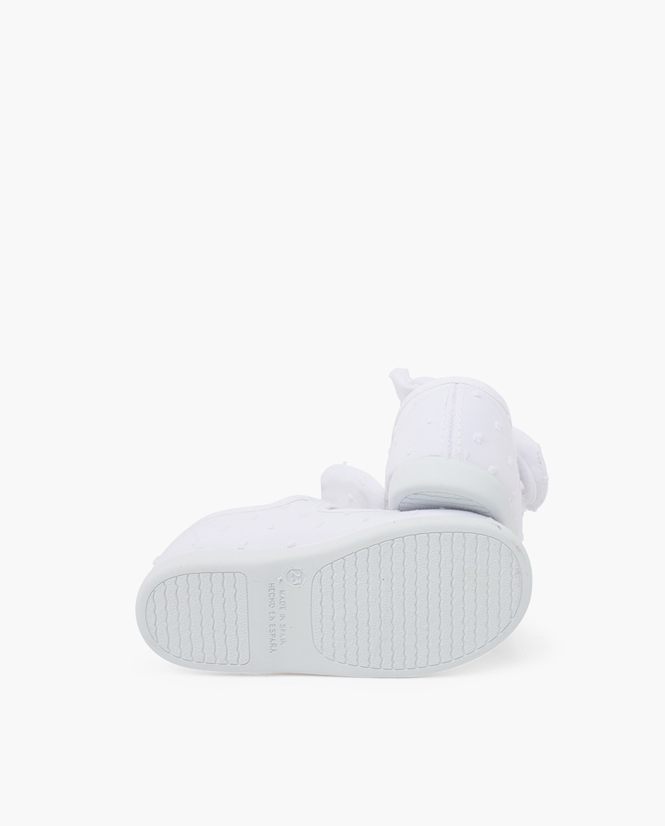 Merceditas de bebé plumeti tira adherente lazo - Pisamonas - Blanco Blanco-2