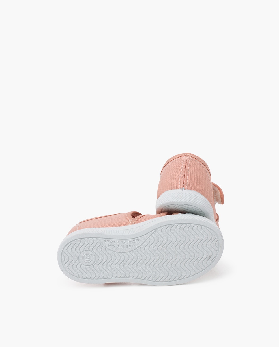 Imagen 2 de Sandalias de bebé blandita lona tipo cangrejera - Pisamonas - Rosa claro Rosa claro