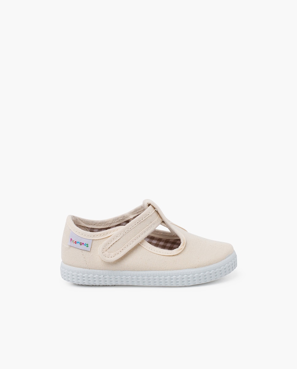 Pisamonas - Pepitos Niños cinta adhesiva tipo zapatilla en blanco.