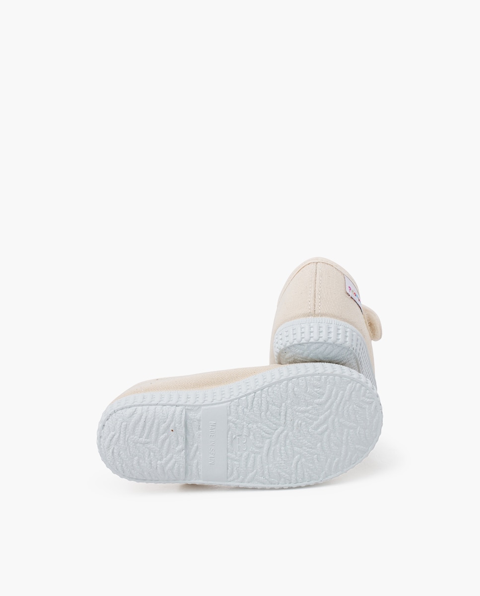 Pepitos Niños cinta adhesiva tipo zapatilla en blanco - Pisamonas - Beige Beige-2