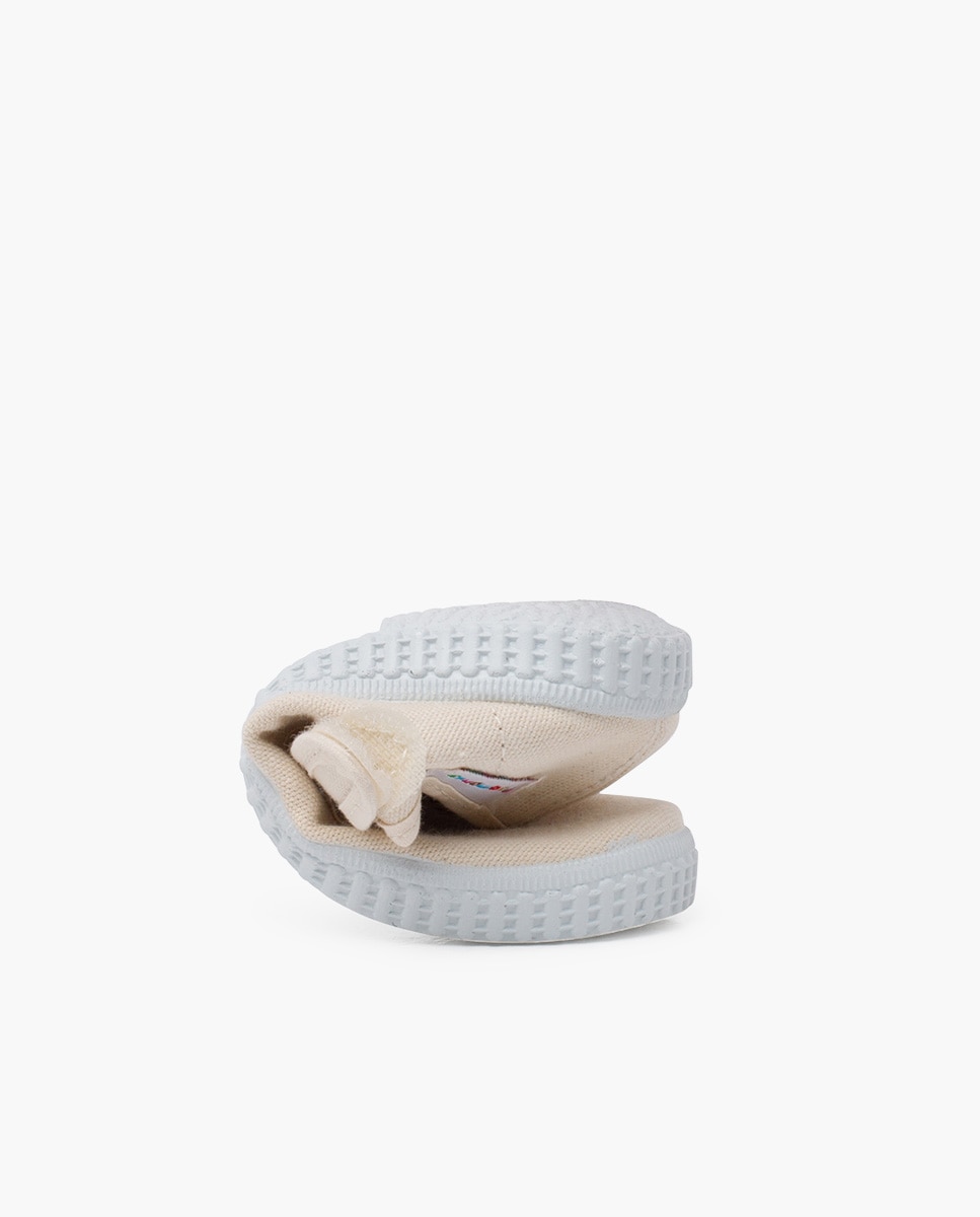 Pepitos Niños cinta adhesiva tipo zapatilla en blanco - Pisamonas - Beige Beige-5