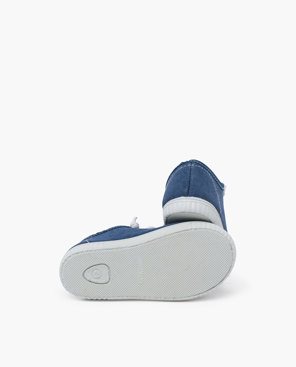 Náuticos de niños wallaby con suela fina y cordones elásticos - Pisamonas - Azul marino Azul marino-2