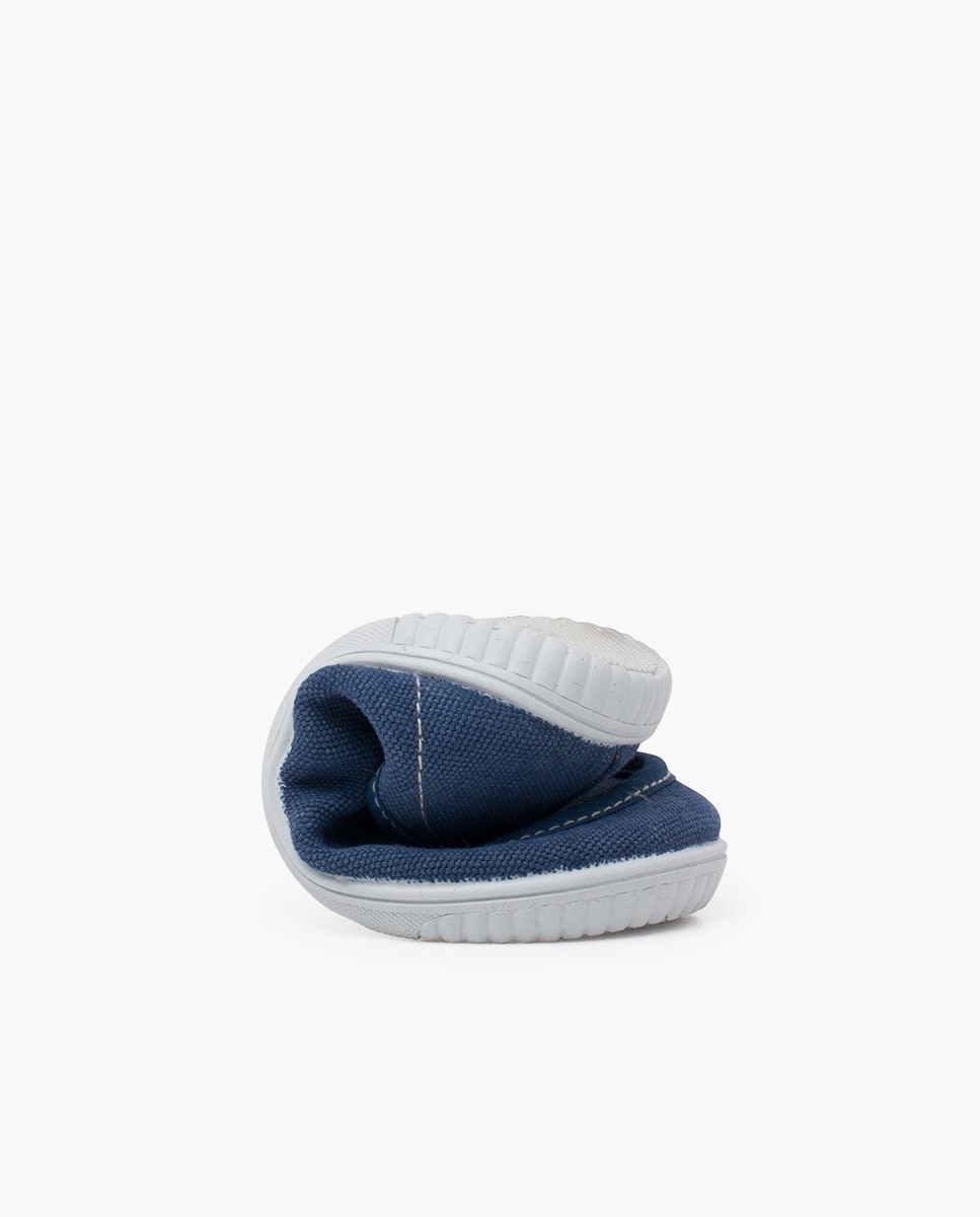 Náuticos de niños wallaby con suela fina y cordones elásticos - Pisamonas - Azul marino Azul marino-4