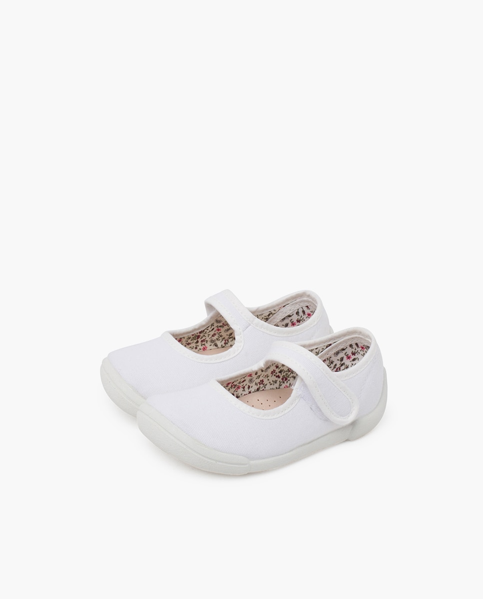 Merceditas barefoot tira adherente - Pisamonas - Blanco Blanco-3