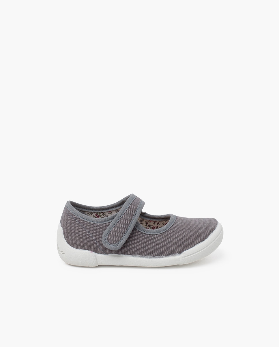 Merceditas barefoot tira adherente - Pisamonas - Gris Gris-1