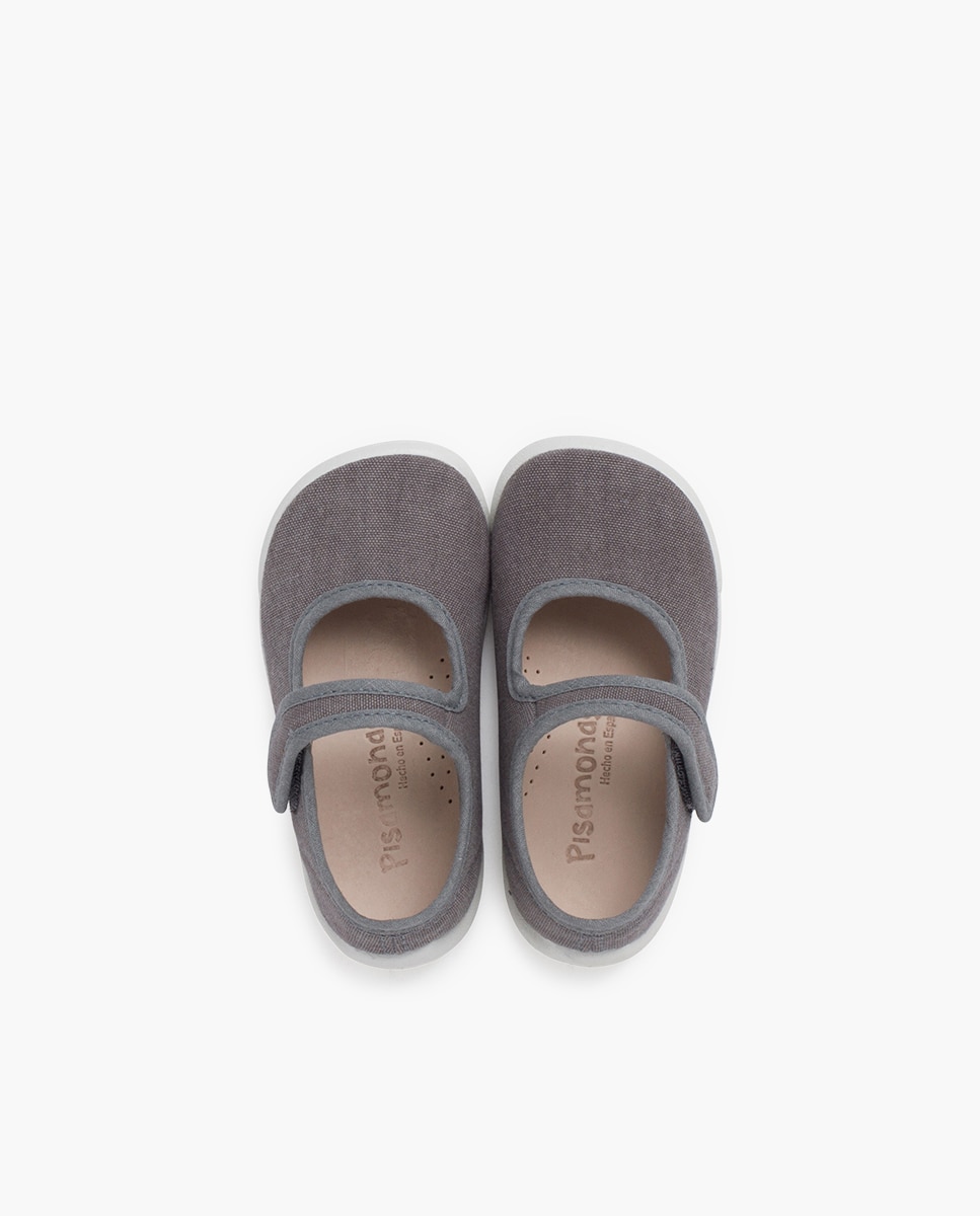 Merceditas barefoot tira adherente - Pisamonas - Gris Gris-4