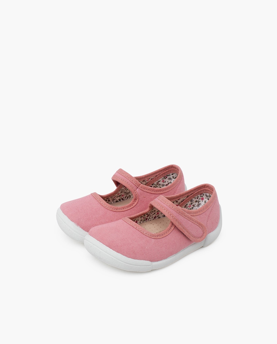 Merceditas barefoot tira adherente - Pisamonas - Rosa Rosa-3