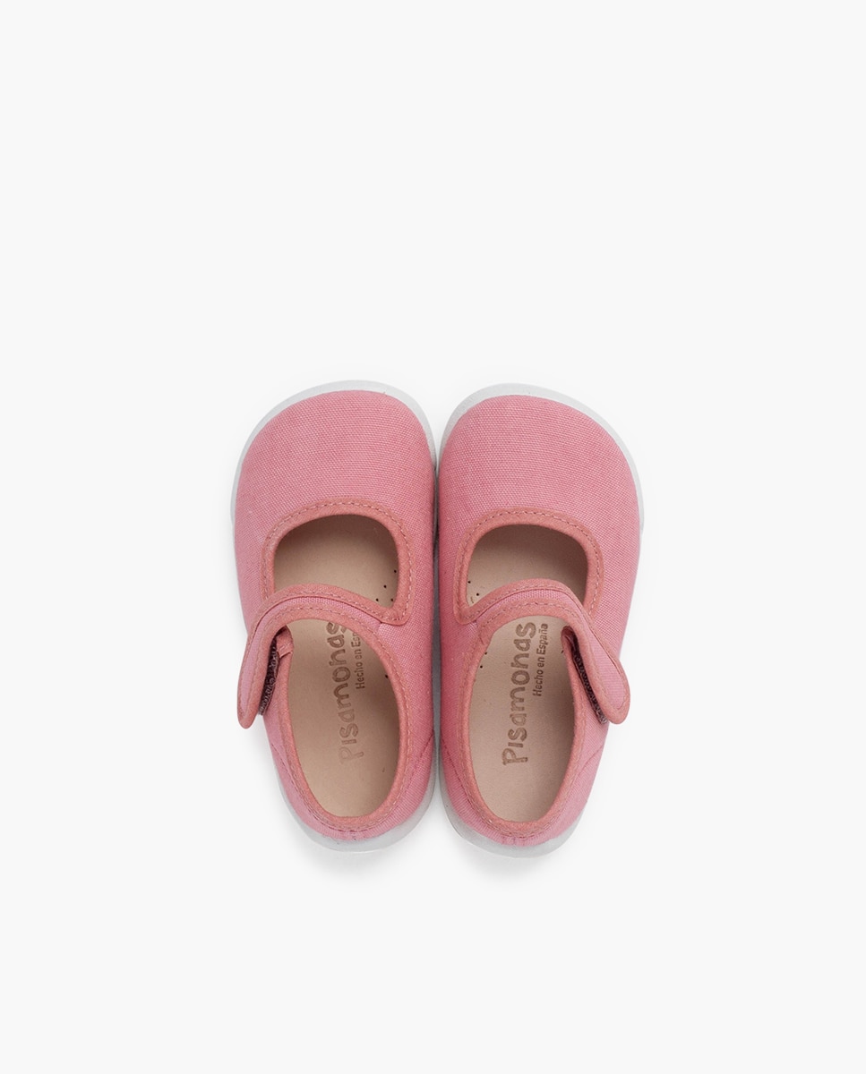 Merceditas barefoot tira adherente - Pisamonas - Rosa Rosa-4