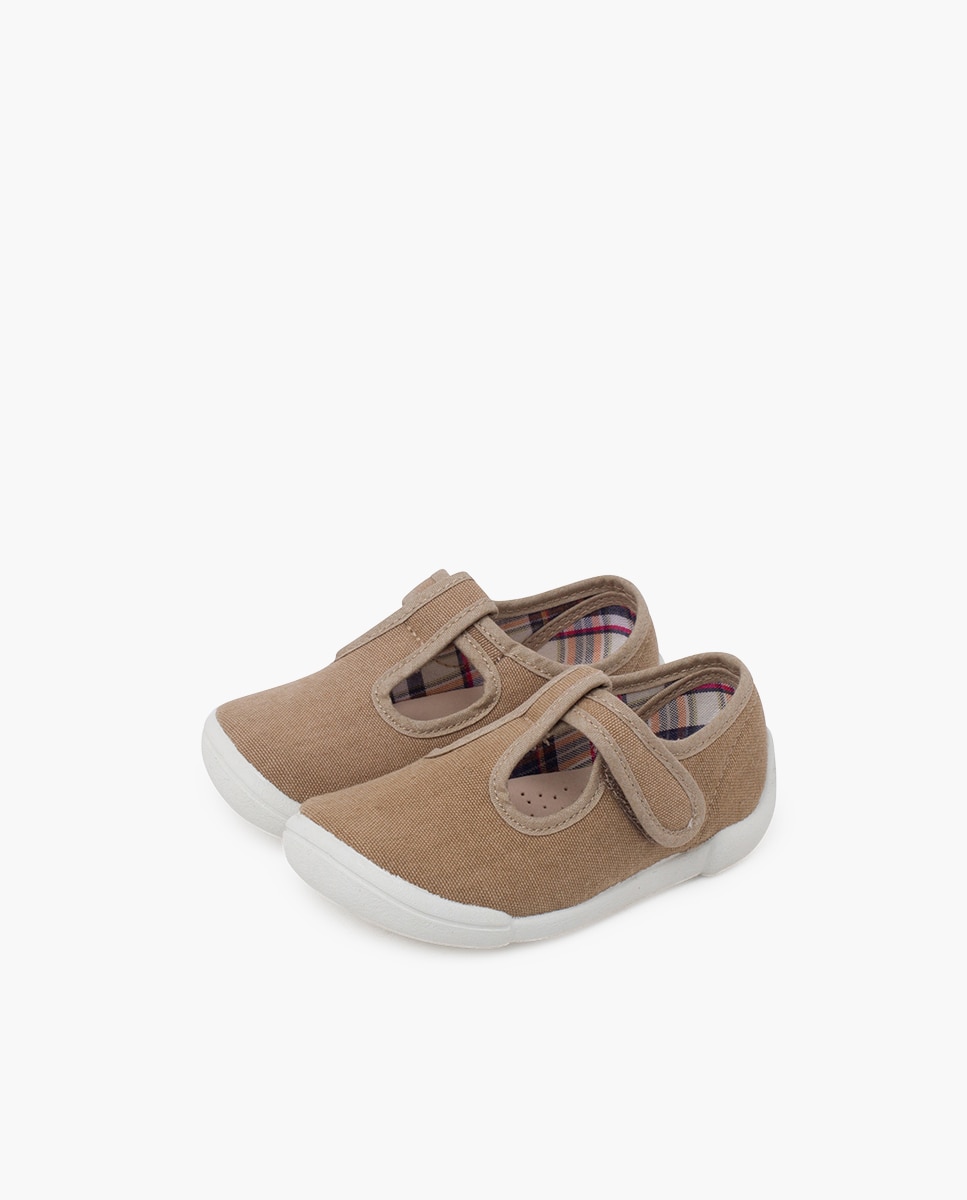 Imagen 3 de Pepitos barefoot tira adherente en azul oscuro - Pisamonas - Beige Beige