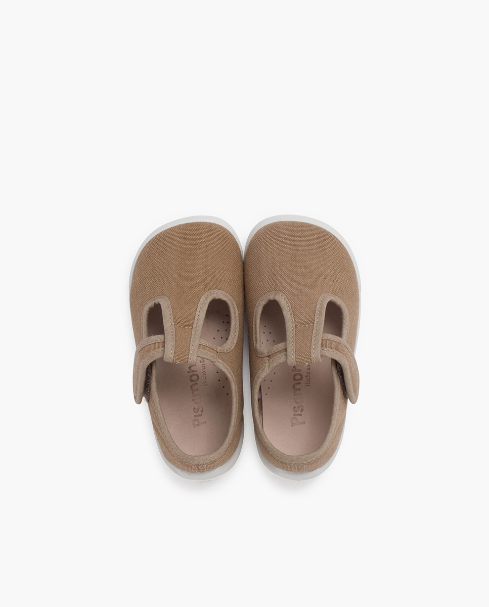 Imagen 4 de Pepitos barefoot tira adherente en azul oscuro - Pisamonas - Beige Beige