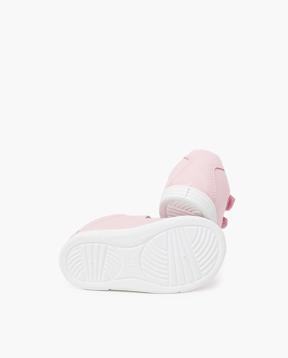 Zapatillas deportivas de niños de piel lavable - Pisamonas - Rosa pastel Rosa pastel-2