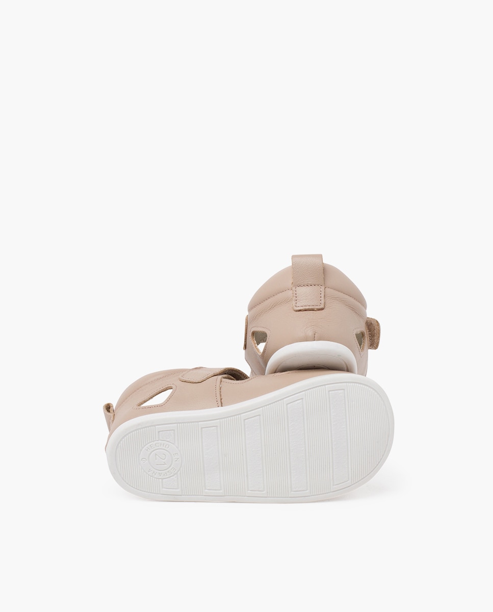 Chanclas de bebé napa blandita suela fina - Pisamonas - Beige Beige-2