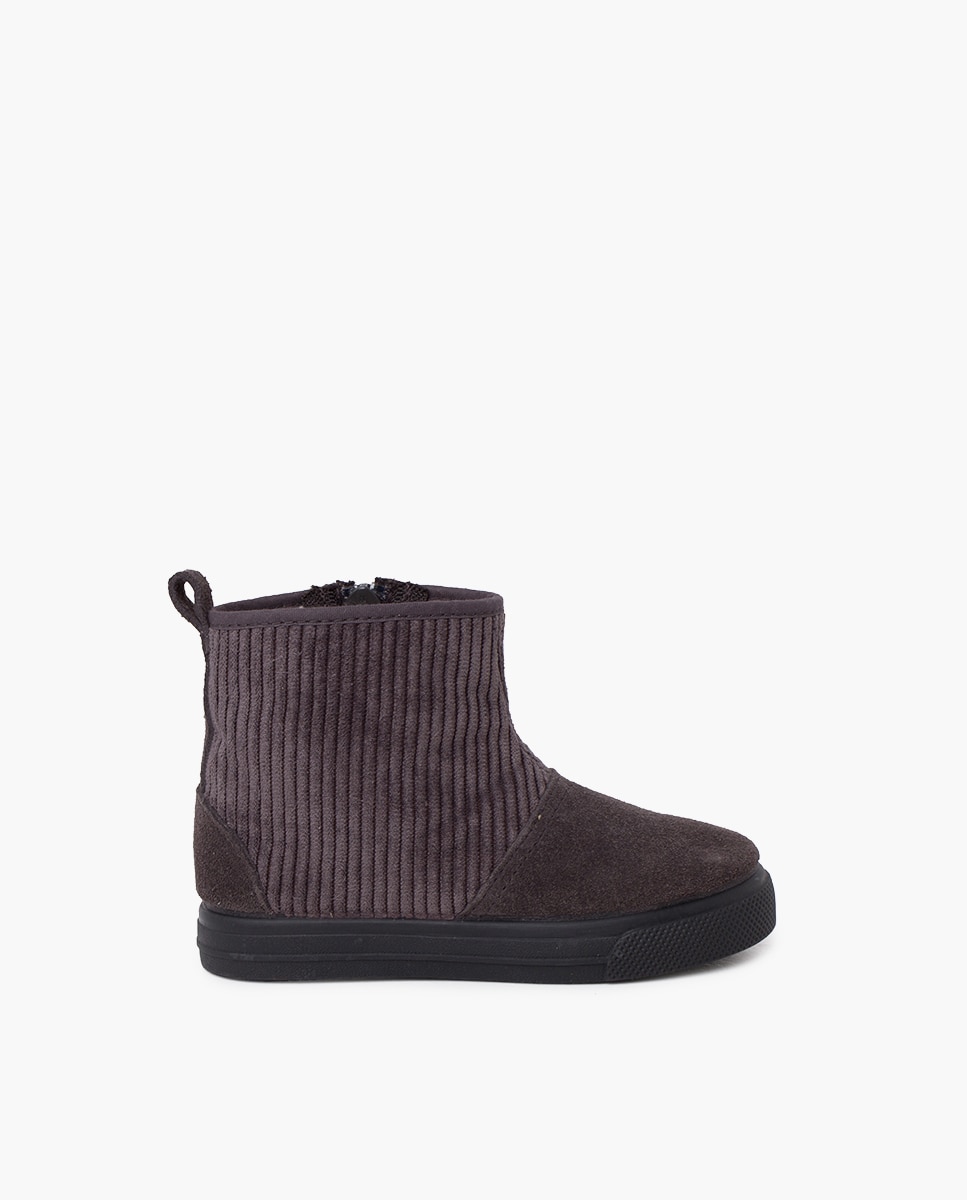 Botas de niña caña de pana - Pisamonas - Gris marengo Gris marengo-1