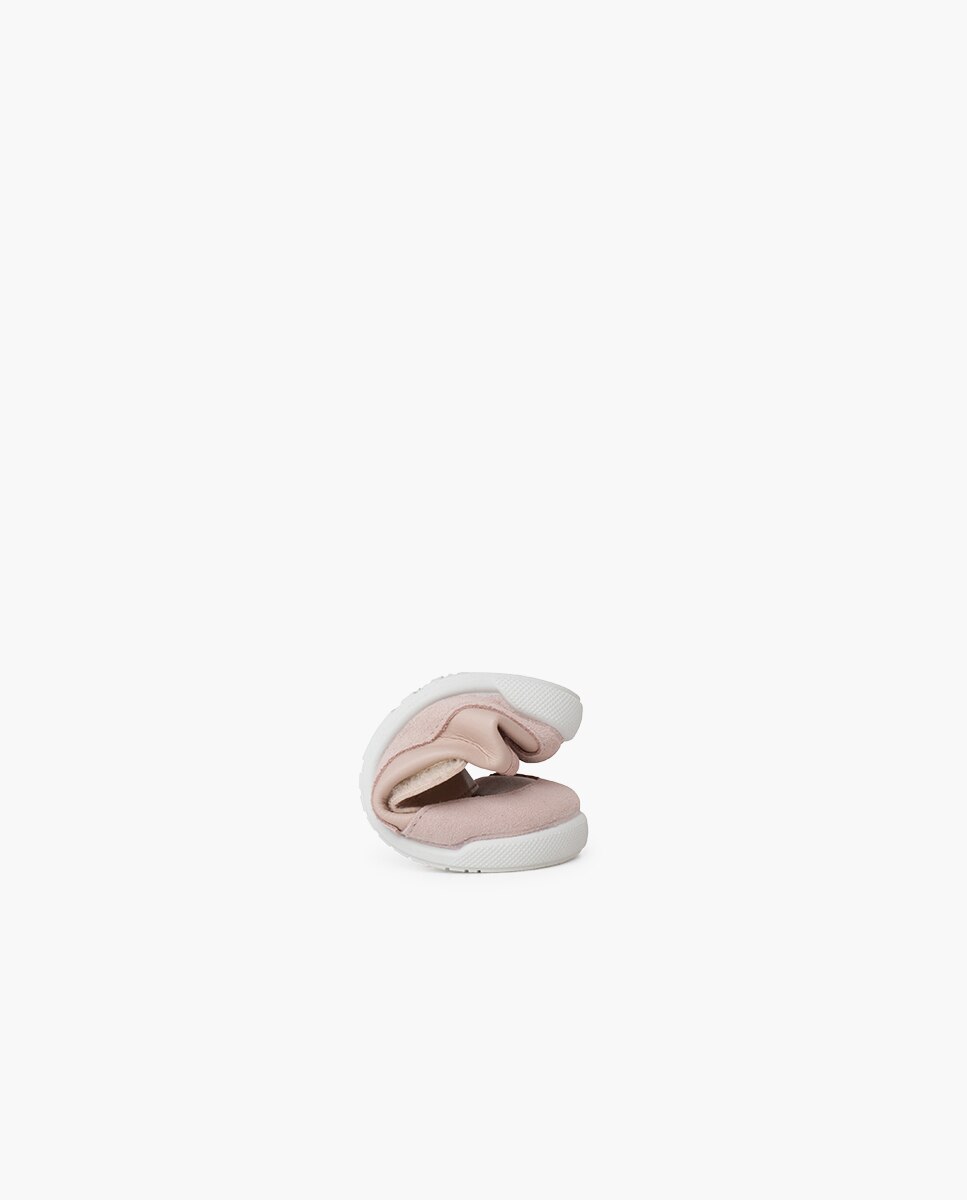 Sapatilhas Desportivas para Bebé Barefoot Combinadas com Piso em Branco Rosa-pastel-5