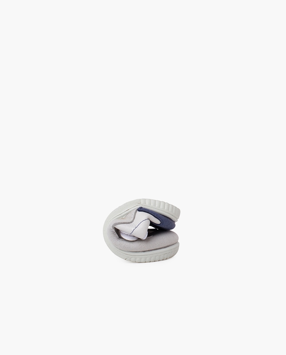 Sapatilhas de Lona Infantil Macias Mínimal Calcanhar em Cores Pisamonas Azul-claro-5