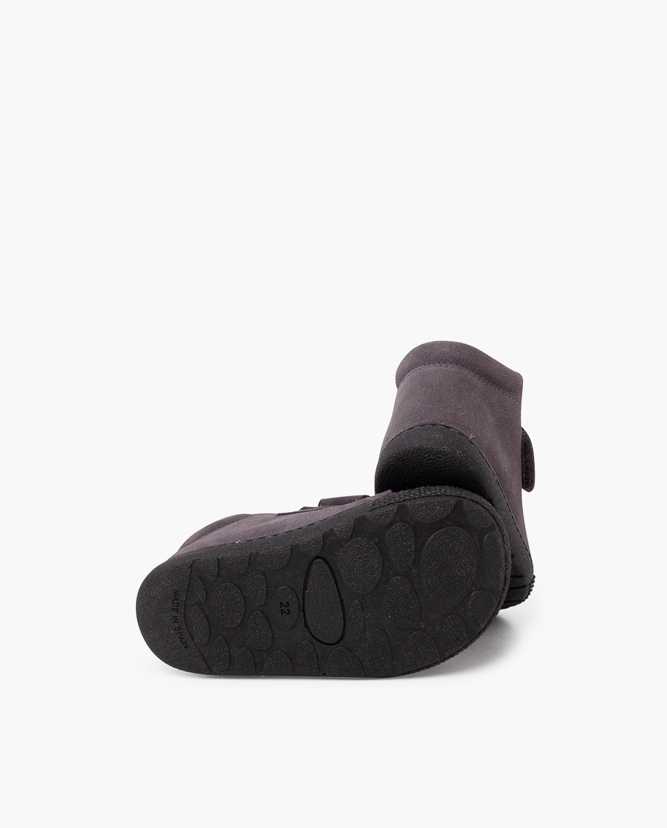 Botas Infantil Barefoot em Camurça Pisamonas Cinzento-2