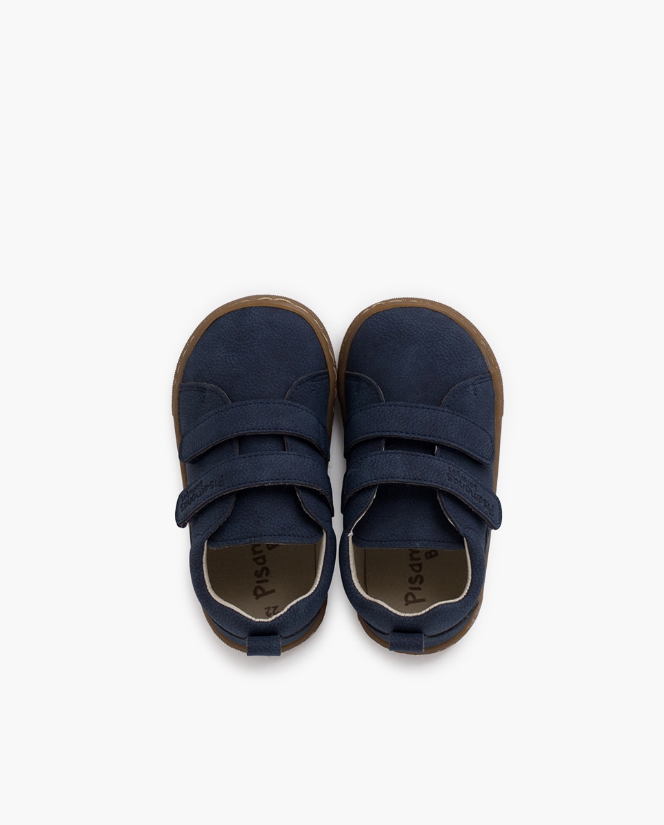 Zapatillas de lona de niños barefoot tipo piel grabada - Pisamonas - Azul marino Azul marino-4