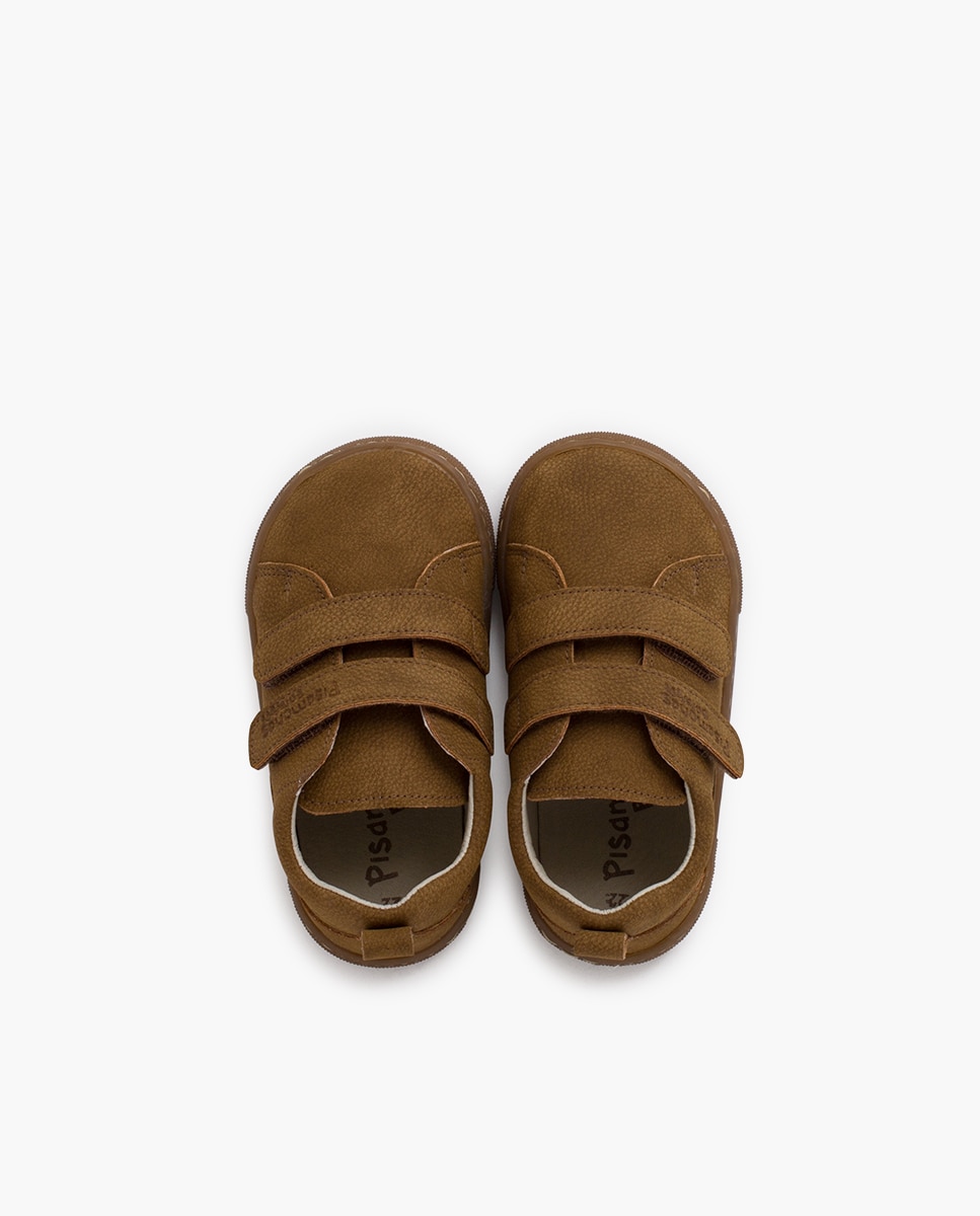 Zapatillas de lona de niños barefoot tipo piel grabada - Pisamonas - Camel Camel-4