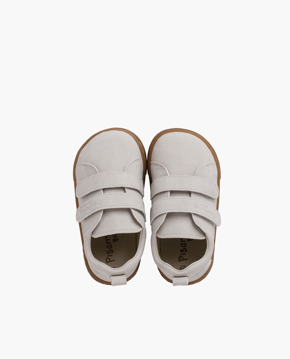 Zapatillas de lona de niños barefoot tipo piel grabada - Pisamonas - Crudo Crudo-4