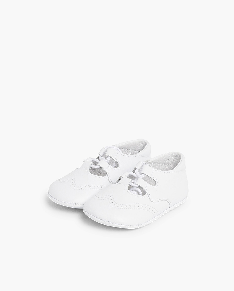 Pisamonas - Zapatos de cordones y bluchers de bebé niño inglesito de piel.