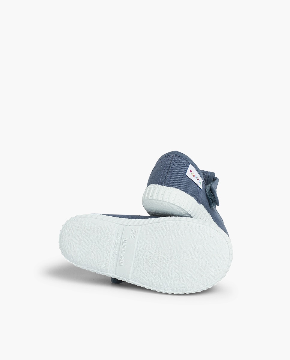 Pepitos Niños cinta adhesiva tipo zapatilla en blanco - Pisamonas - Azul claro Azul claro-2