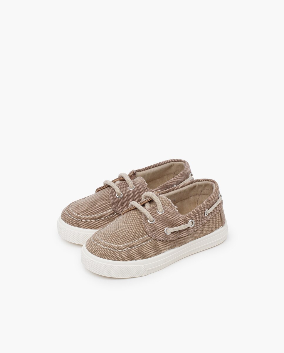 Pisamonas - Náuticos de niño verano lona orgánica.