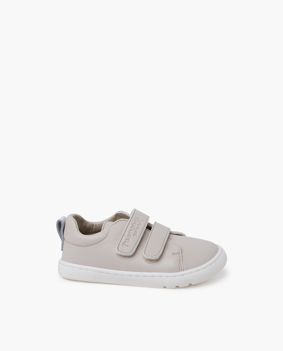 Zapatillas de lona de niños barefoot con doble tira adherente