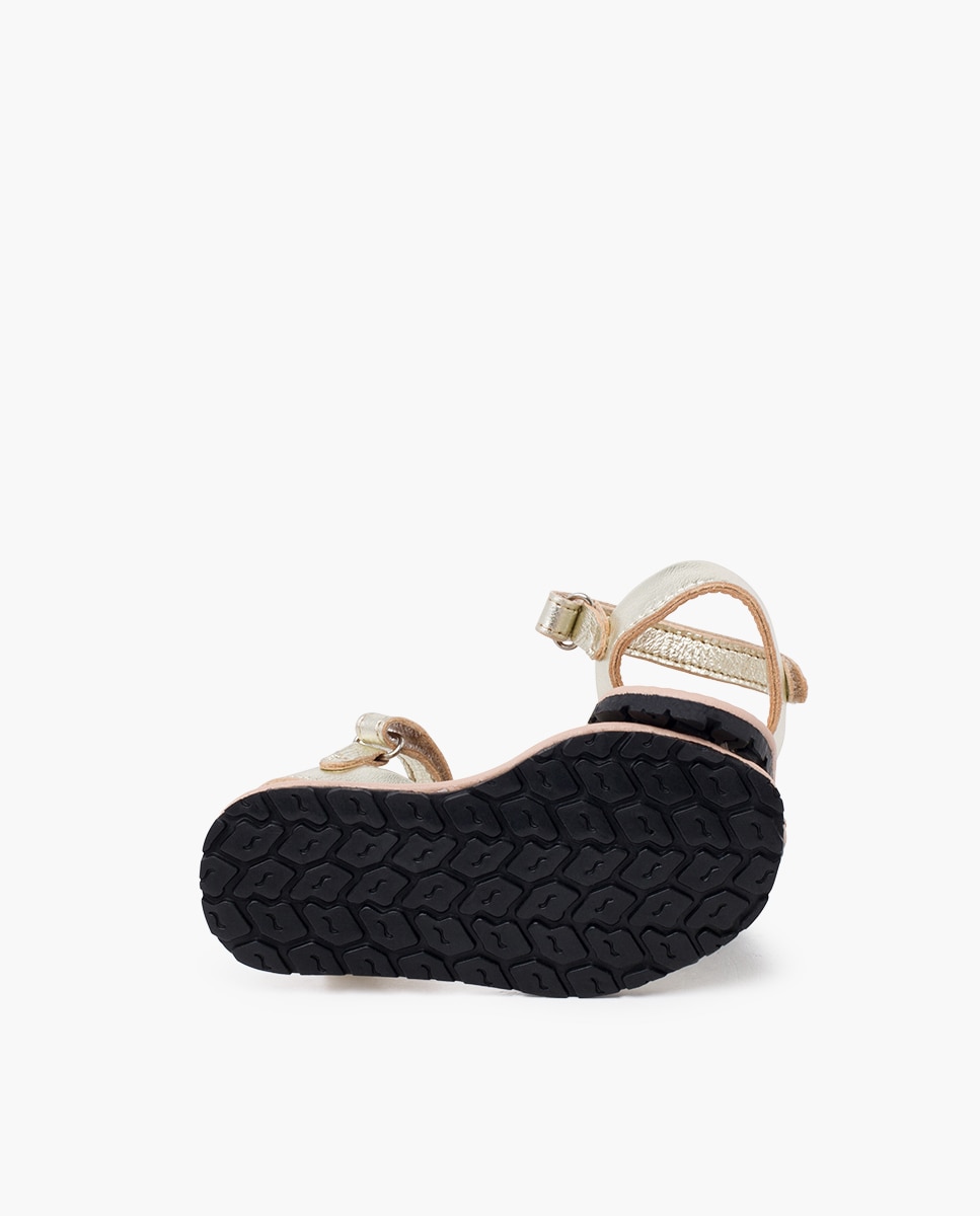 Imagen 2 de Menorquinas de niña metalizadas blanditas suela flexible - Pisamonas - Oro Oro