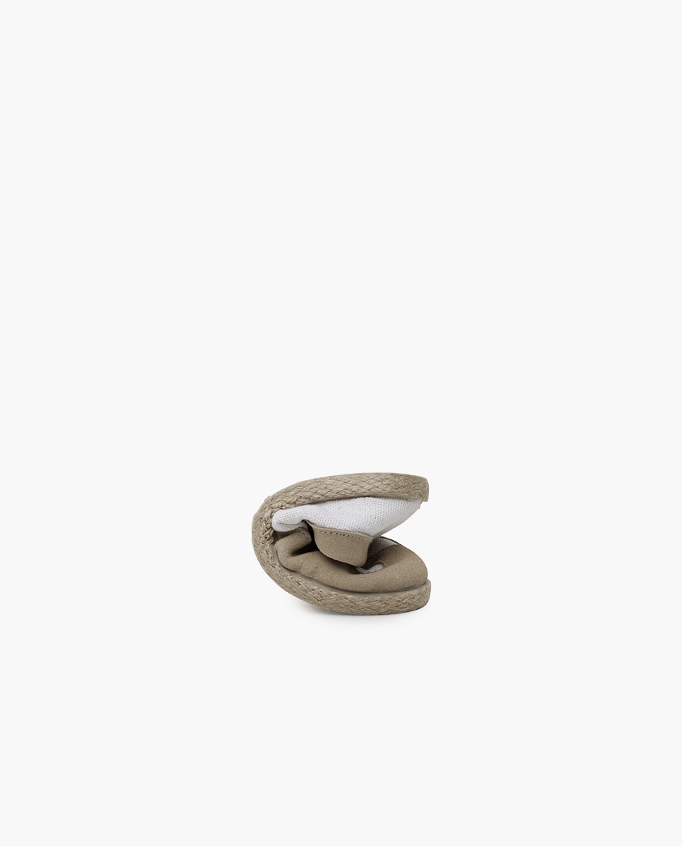 Zapatillas de piel de niños lino y serraje combinadas - Pisamonas - Piedra Piedra-5