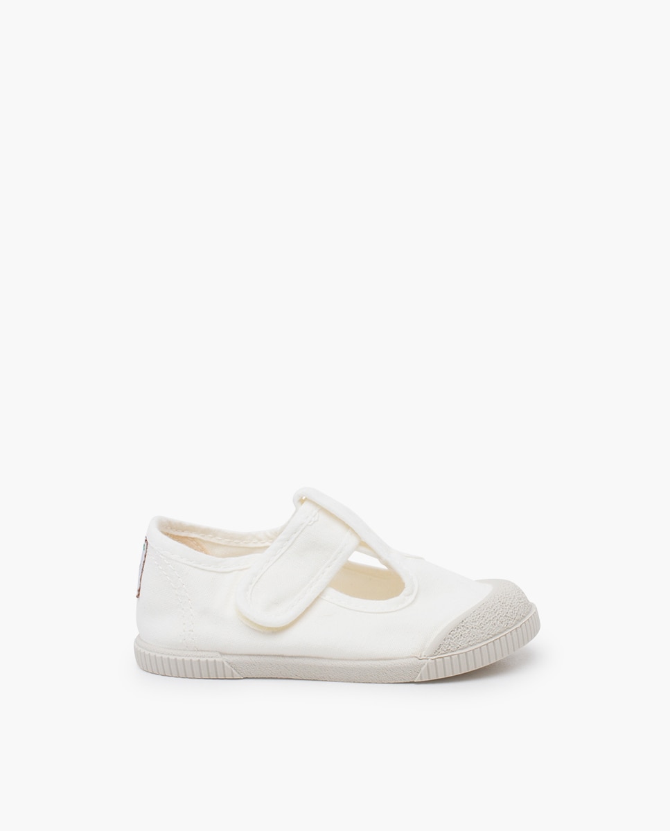 Pepitos puntera barefoot lona lavada en - Pisamonas - Blanco Blanco-1