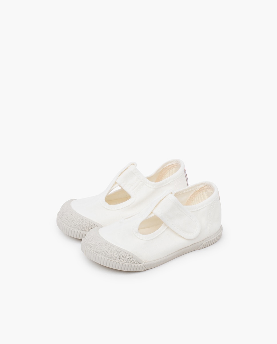 Pepitos puntera barefoot lona lavada en - Pisamonas - Blanco Blanco-3