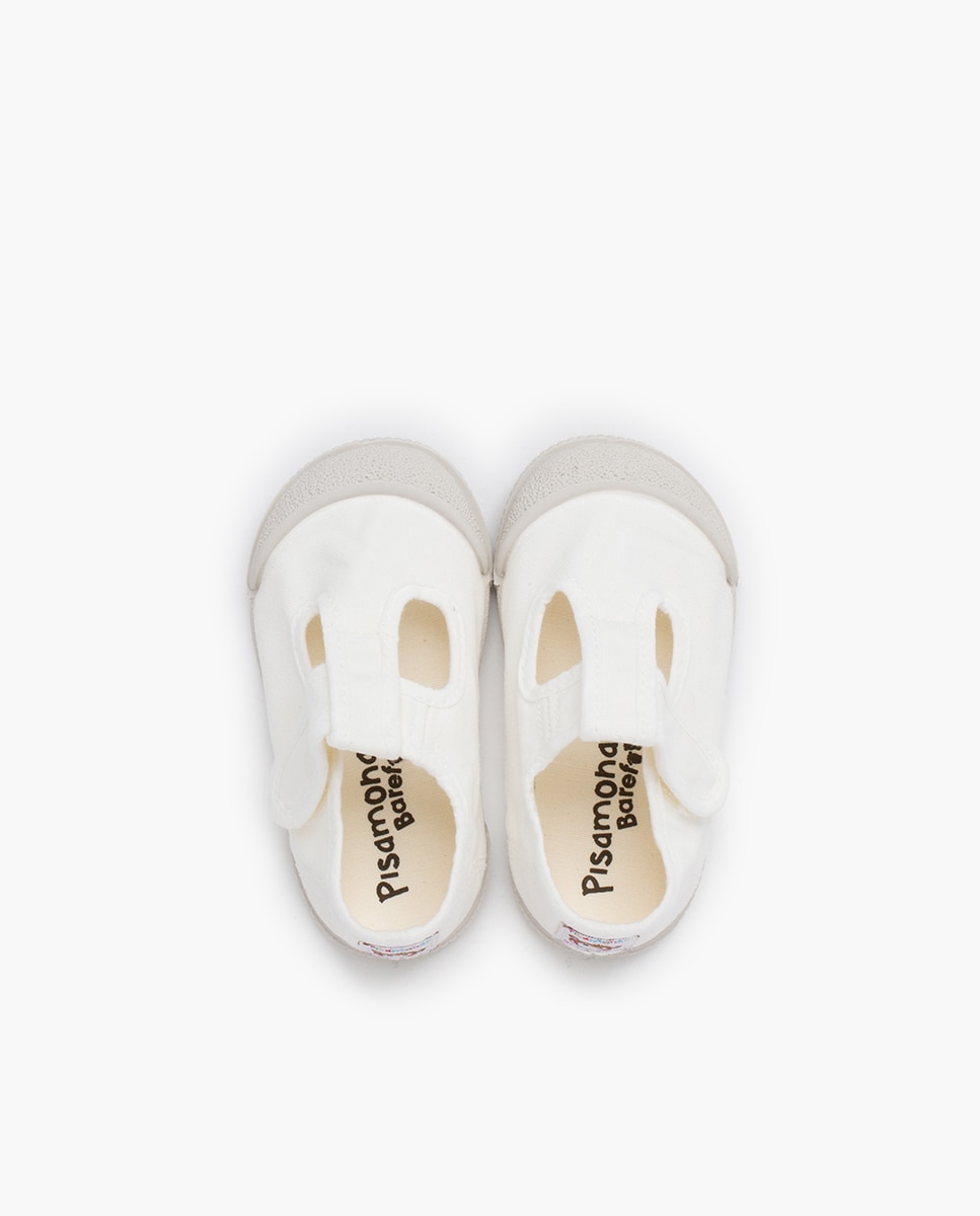 Pepitos puntera barefoot lona lavada en - Pisamonas - Blanco Blanco-4