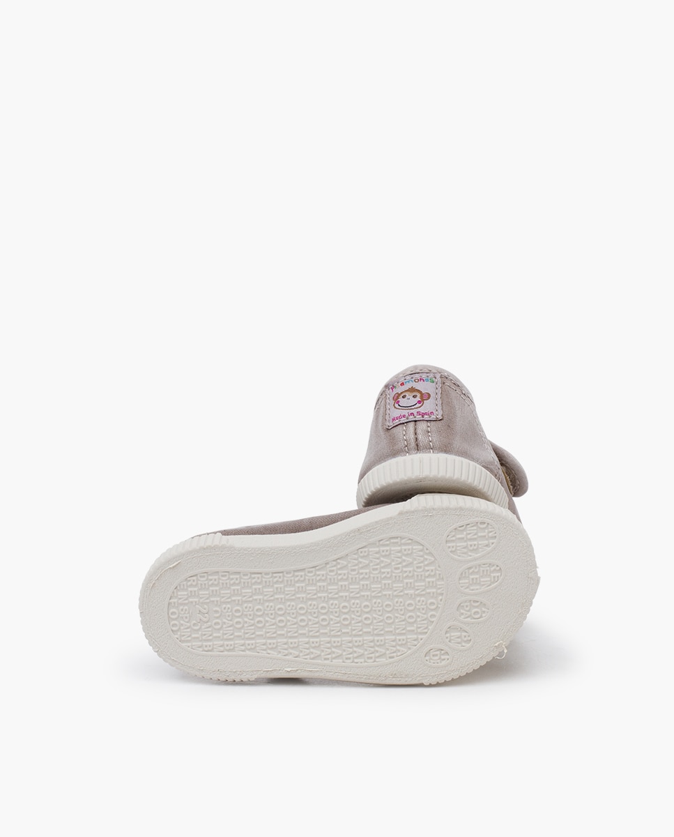 Pepitos puntera barefoot lona lavada en - Pisamonas - Gris Gris-2