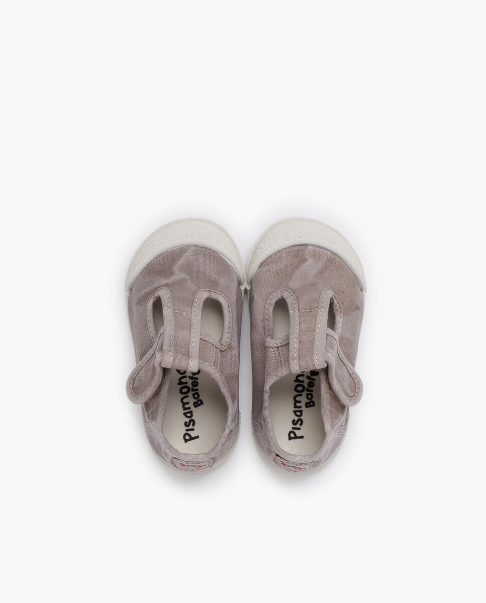 Pepitos puntera barefoot lona lavada en - Pisamonas - Gris Gris-4