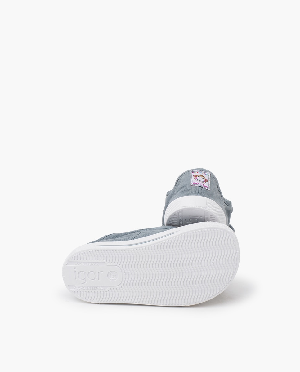 Zapatillas deportivas de bebé niña lona barefoot wide piso - Pisamonas - Azul marino Azul marino-2