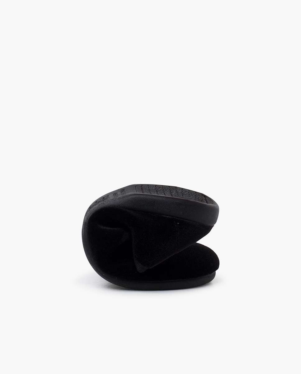 Merceditas de niña terciopelo tipo ballet - Pisamonas - Negro Negro-5
