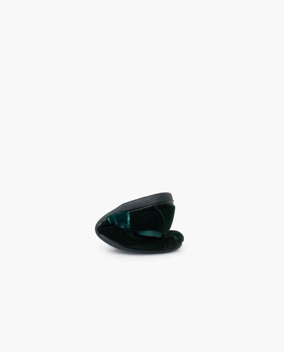 Imagen 5 de Merceditas de niña con lazada de terciopelo - Pisamonas - Verde oscuro Verde oscuro