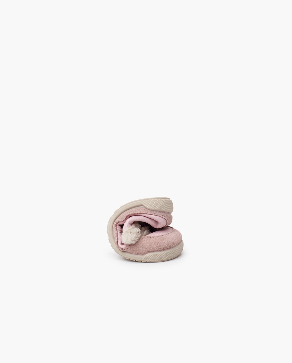 Botas de bebé niña barefoot neopiel cuello borreguito - Pisamonas - Rosa pastel Rosa pastel-5