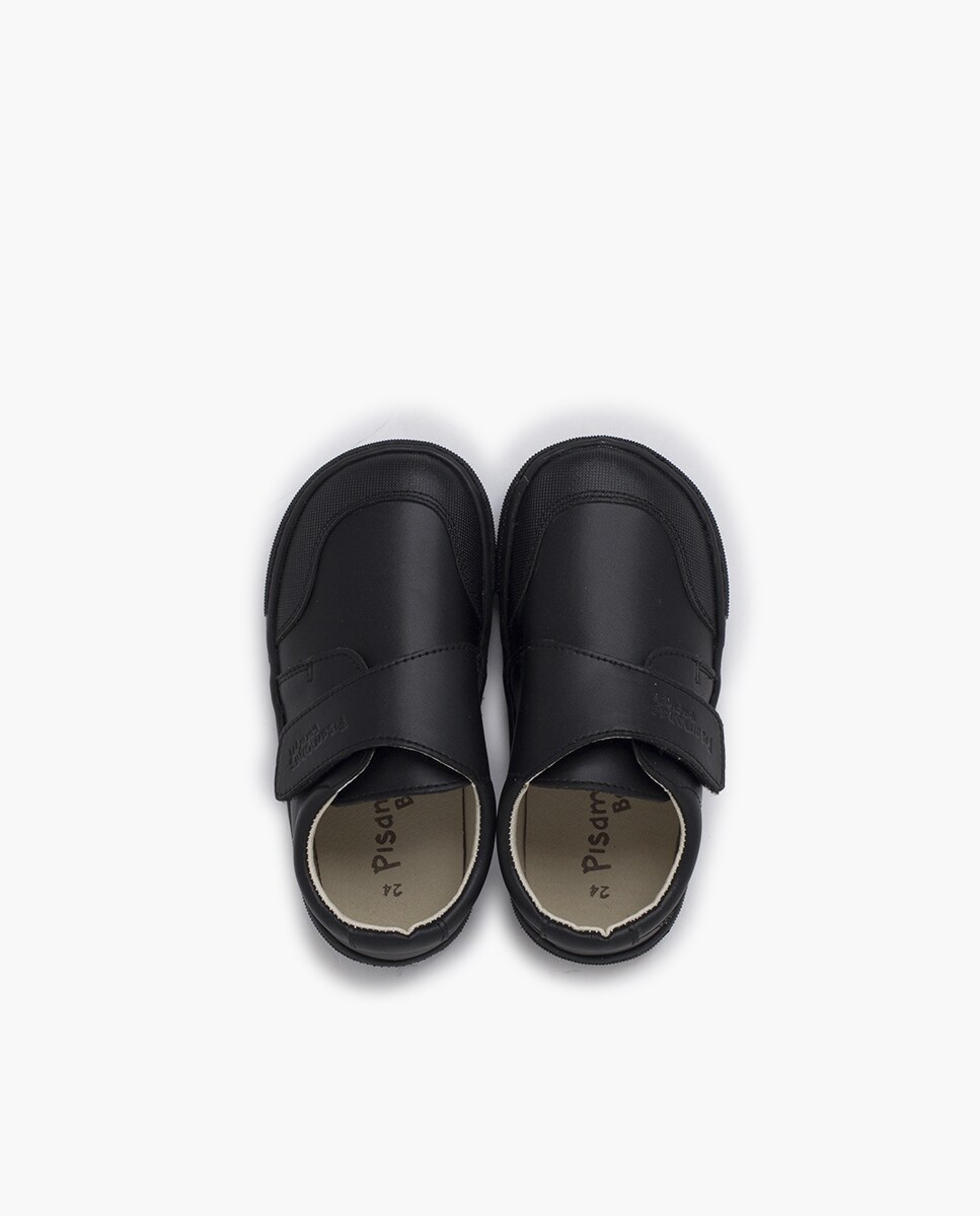 Zapatos Colegiales Barefoot Pisamonas - Puntera Reforzada, Suela Flexible, Cierre De Velcro, Fabricados En España