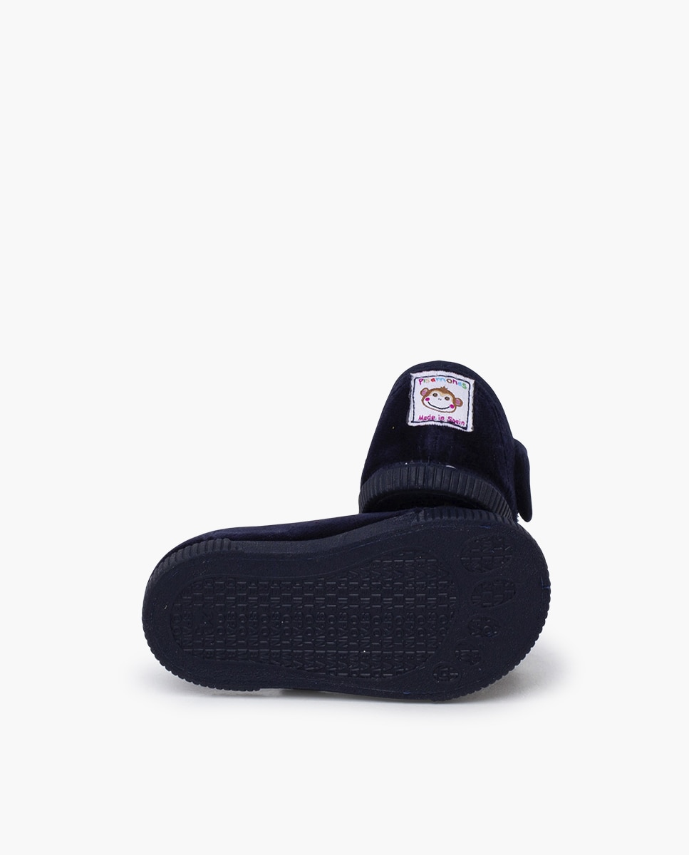 Imagen 2 de Pepitos barefoot terciopelo puntera goma - Pisamonas - Azul marino Azul marino