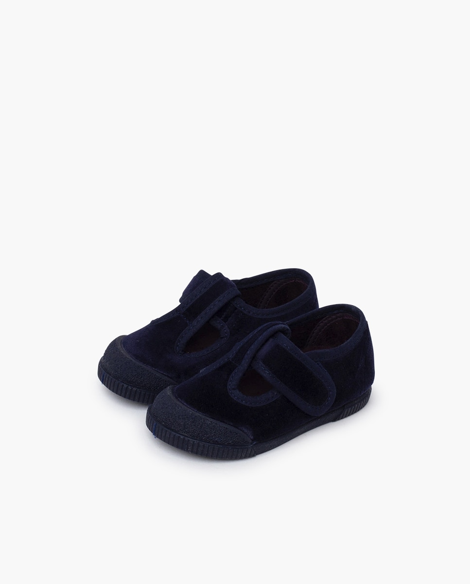 Imagen 3 de Pepitos barefoot terciopelo puntera goma - Pisamonas - Azul marino Azul marino