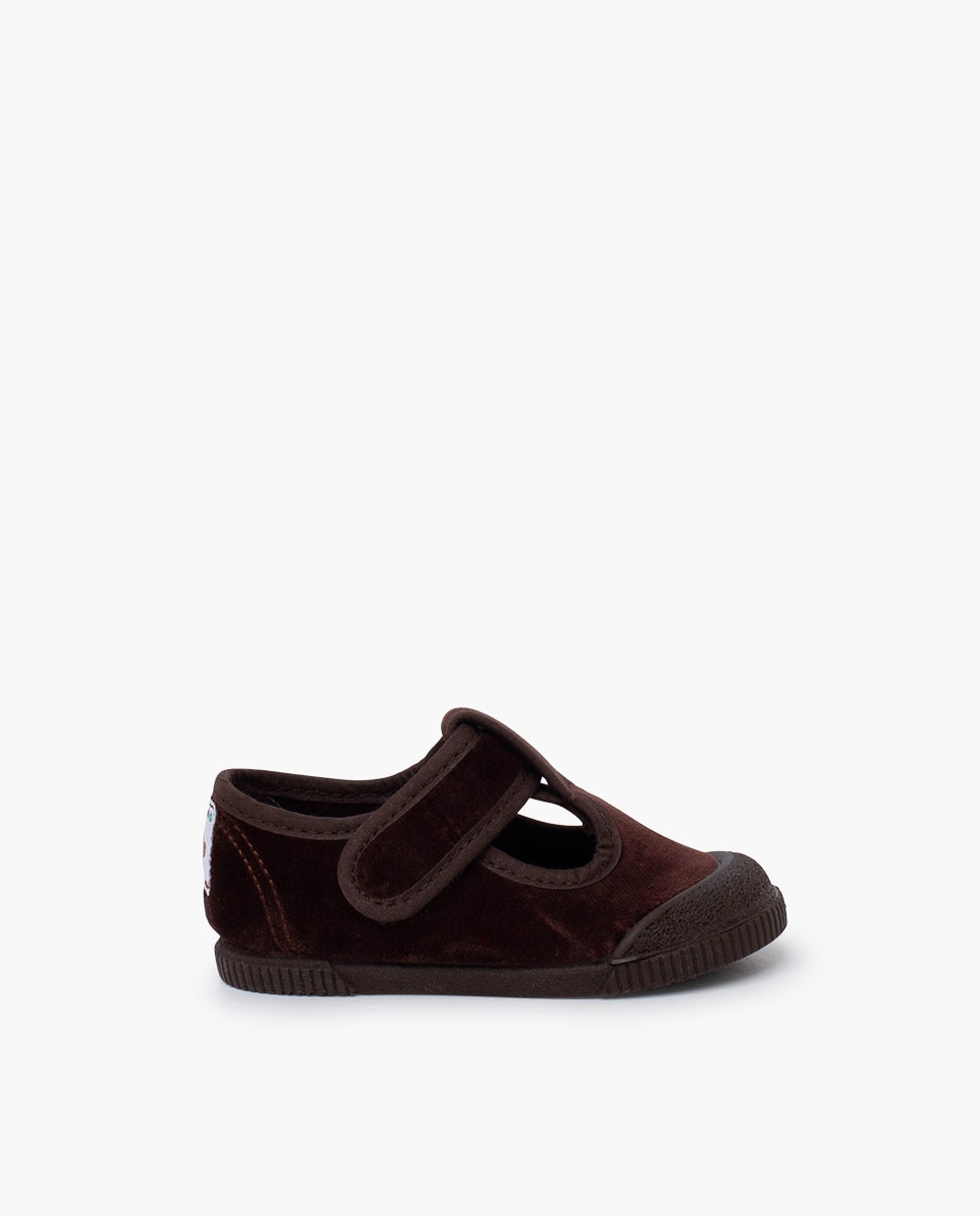 Pepitos barefoot terciopelo puntera goma - Pisamonas - Marrón oscuro Marrón oscuro-1